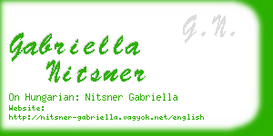 gabriella nitsner business card